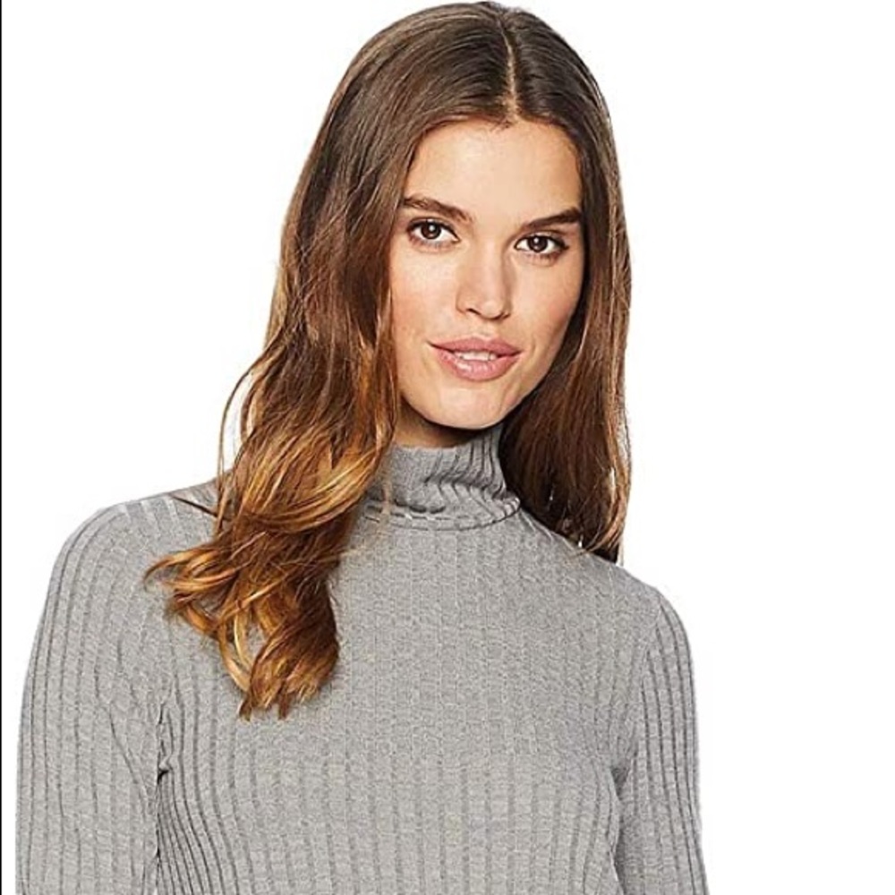 🔸Kensie Rib Knit Turtleneck Dress (mock neck) - Picture 3 of 15